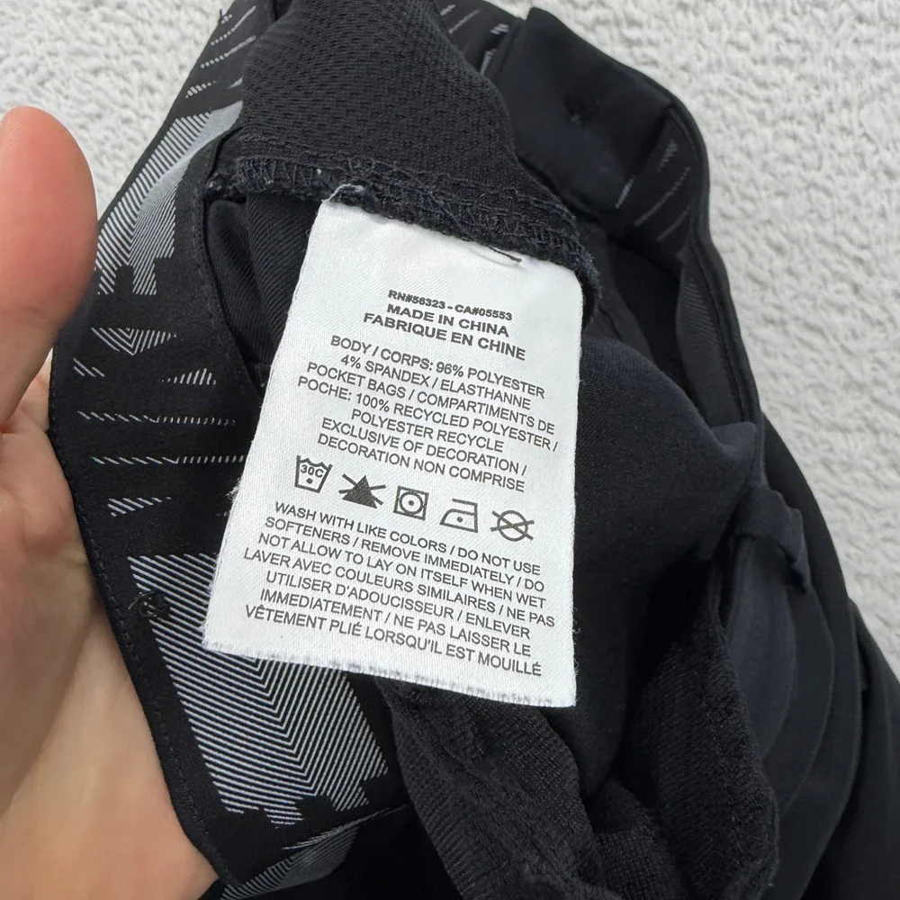 Nike Dri-FIT Standard Fit‎ Black Golf Pants Mens 34x34 Stretch Trousers
